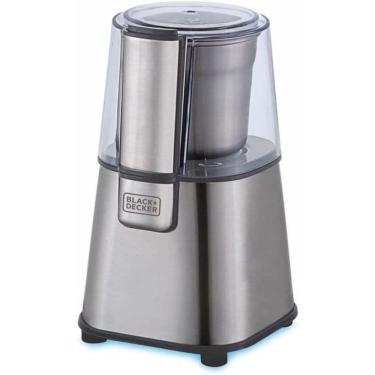 Imagem de Moedor Elétrico de Grãos e Café MG200 Inox Compacto para Uso Diário Black + Decker 220V 