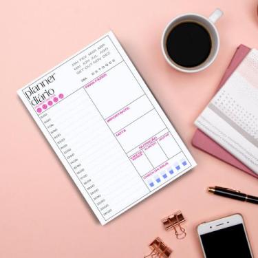 Imagem de Bloco Organização Planner Planejador Diário A5 Permanente - 4811.papel