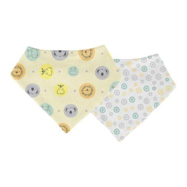 Imagem de Babador Bandana Neutro para Bebê - Kit com 2 Peças - PAPI