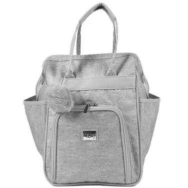 Imagem de Mochila de Maternidade Hug Multifuncional Barcelona Cinza, Cinza