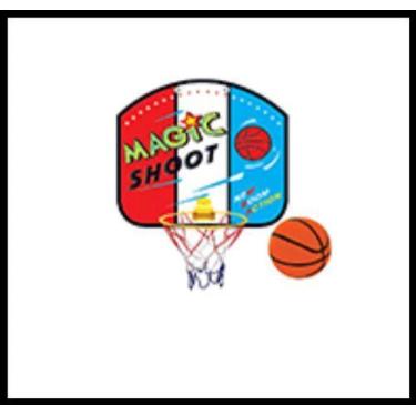 Imagem de Jogo De Basquete Kit Mini Tabela Cesta Bola Wellmix WB7739