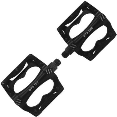 Imagem de Pedal Aluminio Plataforma GTS-TEC 9/16 c/ Trava FM-017 Preto