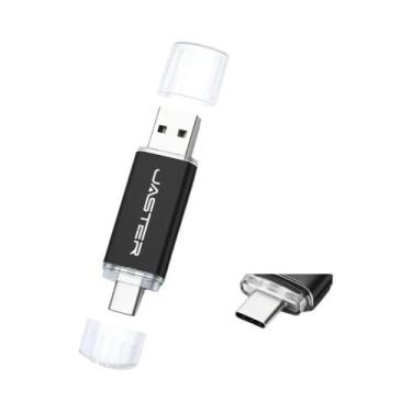 Imagem de Pen Drive USB Tipo C 2 Em 1 De Alta Velocidade Em Metal 128GB 64GB 32G