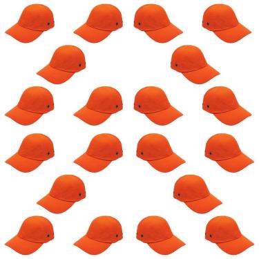Imagem de Bone com Capacete EPI Kit 20 Uni Obra Seguranca do Trabalho Casquete Reparo Construcao Oficina Protecao Resistente
