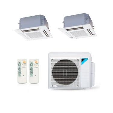 Imagem de Ar-Condicionado Multi Split Inverter Daikin 24.000 (2x Evap Cassete 4 Vias 12.000) Quente/Frio 220V