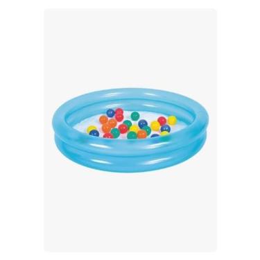Imagem de Piscina De Bolinhas Inflável Infantil 25 Bolas 120 L Jilong Cor Azul