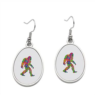 Imagem de Sasquatch Brinco com pingente para meninas - Presente de festa de aniversário dos namorados