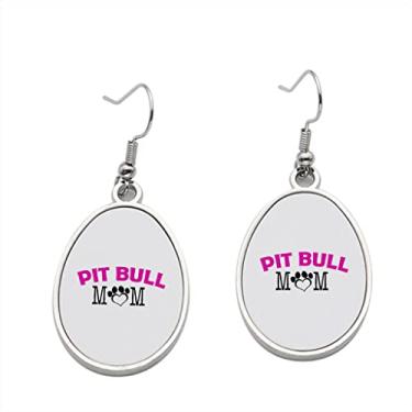 Imagem de Brinco Pit Bull Mom v2 – Brincos pendentes para meninas – Presente de festa de aniversário dos namorados