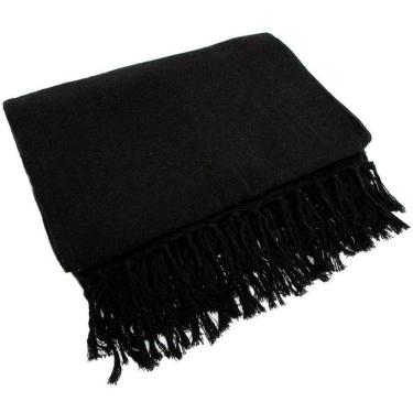 Imagem de Manta Para Sofá Em Algodão Preto Gigante 2,40 X 1,80