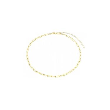 Imagem de Pulseira Corrente Elos Finos Banhada Ouro 18K