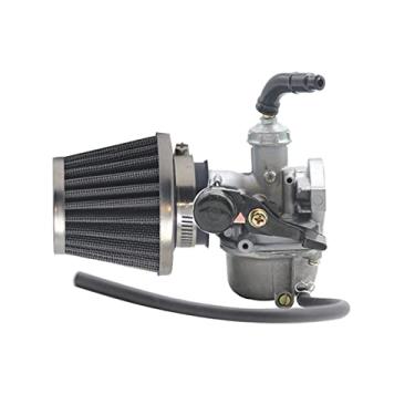 Imagem de ZTBH Kit de carburador para 50cc 70cc 90cc 110cc 125cc ATV Scooter Dirt Pit Bike Off Road Race 19 mm Carburador de motocicleta com carberatura de filtro de ar (cor : PZ19)