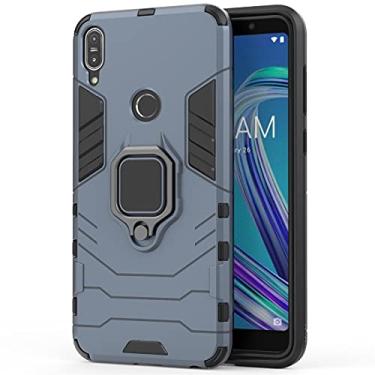 Imagem de For Asus Zenfone Max Pro (M1) ZB601KL Shockproof PC + TPU Protective Case with Magnetic Ring Holder
