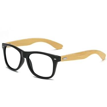 Imagem de Óculos de sol de madeira de bambu elegantes masculinos femininos clássicos quadrados vintage óculos de sol de condução pretos óculos de pesca uv400, 9, china