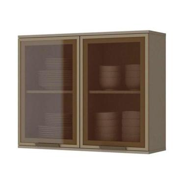 Imagem de Armário Henn 2 Portas Vidro 80 Cm C55-23 Duna