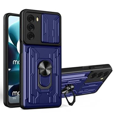 Imagem de YUNCHAO Caixa de telefone Para Motorola Moto G200 5G / Edge S30 deslizante Camshield TPU+Caixa de telefone PC com slot de cartão capa para celular
