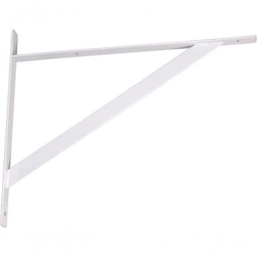 Imagem de Cantoneira Metálica 30Cm Branca Reforçada