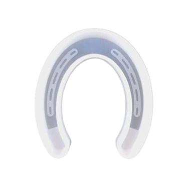 Imagem de Molde de silicone pequeno ferradura | Tamanho 8,9 cm de largura x 11 cm de comprimento x 1 cm de profundidade | Molde de ferradura | Design de ferradura pequena