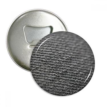 Imagem de Tecido linho cinza abstrato abridor de garrafas ímã de geladeira emblema multifuncional