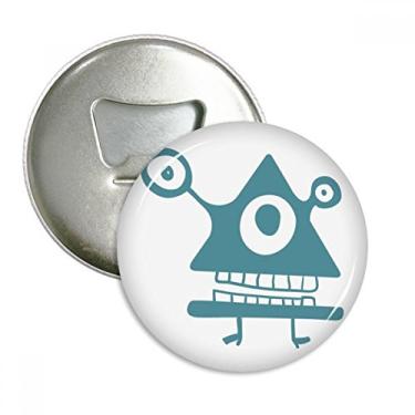 Imagem de Imã de geladeira com emblema multifuncional e símbolo multifuncional da criatura alienígena do universo e alienígena