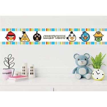 Imagem de Adesivo Faixa Decorativa Kit 3 Unidades Andry Birds 1mx15cm