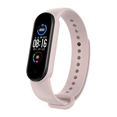 Imagem de Pulseira extra compatível com relogio Xiaomi MI Band 5 - New version premium (Rosa areia)