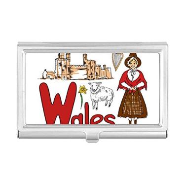 Imagem de Carteira de bolso com estampa de marco nacional do País de Gales