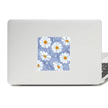 Imagem de Adesivo de vinil para laptop com flores de calliopsis branco decoração de policarbonato