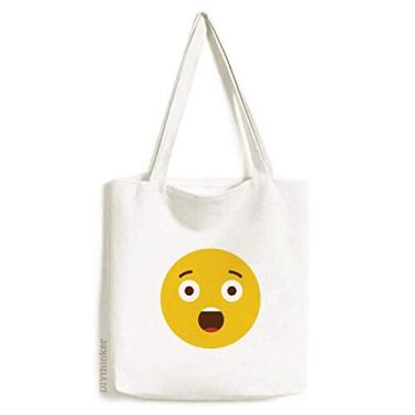 Imagem de Shock amazing Yellow Cute Online Chat Tote Canvas Bag Shopping Satchel Casual Bolsa