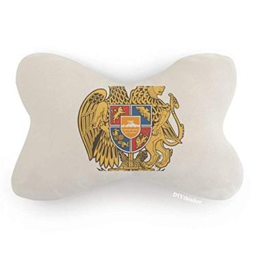 Imagem de DIYthinker Yerevan Armênia Nacional Emblema Carro Acabamento Pescoço Decoração Almofada Almofada Almofada Almofada