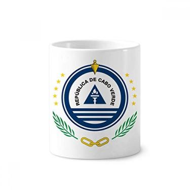 Imagem de Cabo Verde Emblema Nacional Country Escova de Dentes Caneca, Suporte de Cerâmica