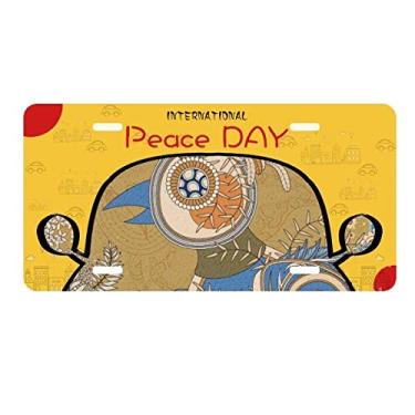 Imagem de DIYthinker Flower Golden Faisão Ukiyo-e Folhas Placa de Licença Etiqueta Decoração de Carro Dia da Paz