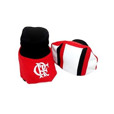 Imagem de Meia Flamengo, Rêve D'or Sport, Bebês Unissex, Branco/Vermelho, 0-3m