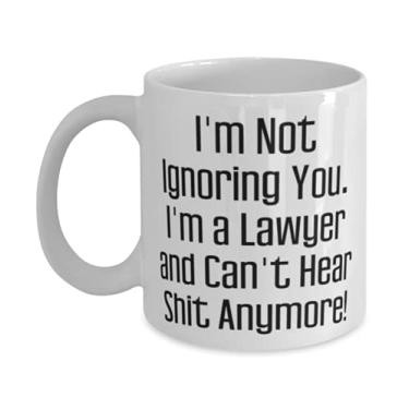 Imagem de Caneca I'm Not Ignoring You. I'm a Lawyer and Can't Hear Shit Anymore! 325 ml, copo de advogado, reutilizável para advogado