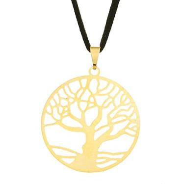 Imagem de Colar Árvore da Vida com Aro 30mm - Sunshine Cristais Cor:Ouro