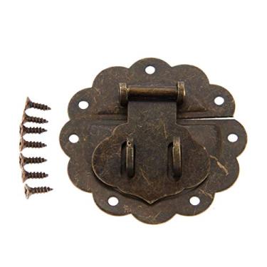 Imagem de Antique Bronze 58mm caixa de madeira hash gaveta de hasp trava bloquear captura para jóias caixa de mala fivela clip clasp móveis hardware YYDFPIIA