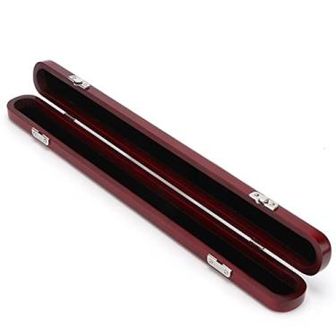 Imagem de Caixa de armazenamento de bastão, haste guia de madeira, caixa grande para instrumento ecológico com fivelas fixas para presente para amantes da música