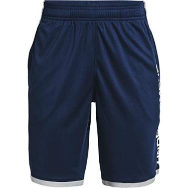 Imagem de Under Armour Boys' Stunt 3.0 Shorts , Academy Blue (408)/White , Youth X-Small