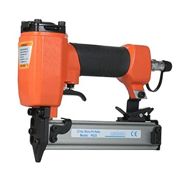 Imagem de Chusui 23 Gauge Micro Pin Nailer 1/2 "a 1" Air Nailer Grampeador de acabamento pneumático Pistola de pregos pneumática para decoração de móveis de madeira - fácil de remover pregos presos QL