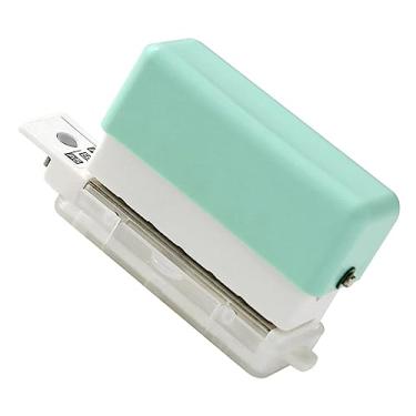 Imagem de Perfurador de Encadernação, Caixa de Barbear Com 6 Furos para Escritório (Verde)