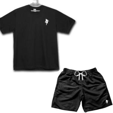 Imagem de Kit Camiseta E Bermuda Masculina Tactel Dibre Cores - Ad.Oficial