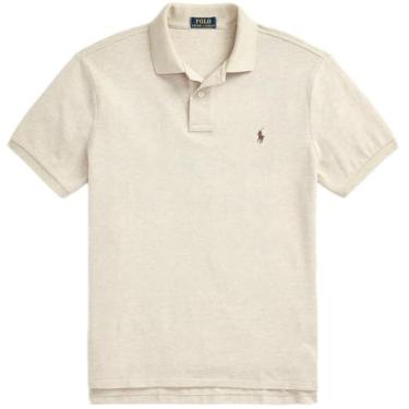Imagem de Polo Ralph Lauren Camisa polo masculina de ajuste clássico, (Coleção 2024) Tan Heather, XXG