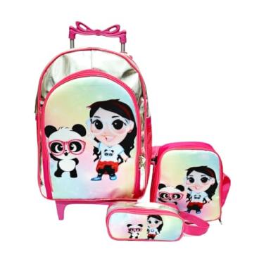 Imagem de Mochila Rodinhas Luluca Lancheira Estojo