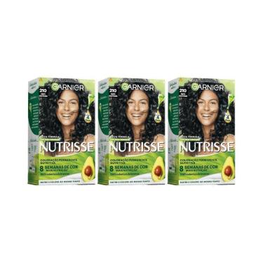 Imagem de Coloraçao Nutrisse 210 Preto Azulado-Kit C/3Un