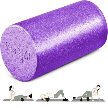Imagem de Yes4All Rolo de espuma de alta densidade para costas, variedade de tamanhos e cores para ioga, pilates - roxo - 30,5 cm