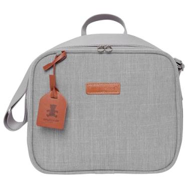 Imagem de Frasqueira Térmica Pirulitando Tiracolo Cuidado Cinza