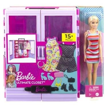 Imagem de Barbie closet luxo fashionista e acessórios guarda roupa
