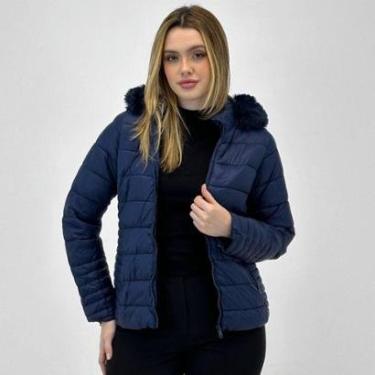 Imagem de Jaqueta Blue Rose de Nylon com Capuz Feminina-Feminino