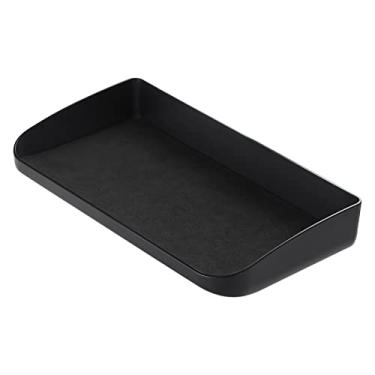 Imagem de Alfanxi Acessórios de carro Alcantara Material Volante, console central, painel, painel de porta, capas de chave e suportes compatíveis com Tesla Model 3/Y/S (C4: Organizador de bandeja)