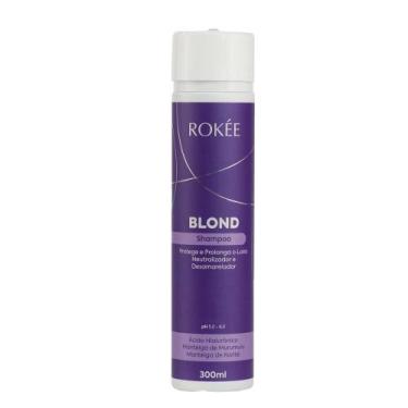 Imagem de Shampoo Blond Desamarelador Rokée Cabelos Loiros - 300ml