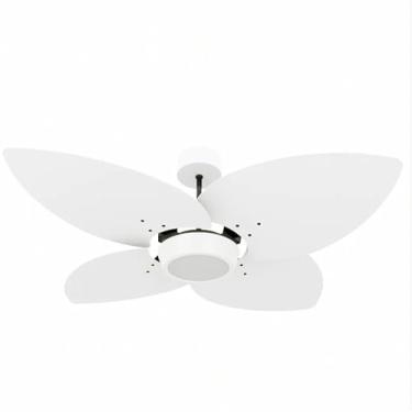 Imagem de Ventilador de Teto Natuvent Dahlia Led 4 Pás Madeira Branco 4000k Branco Neutro (220, Volts)